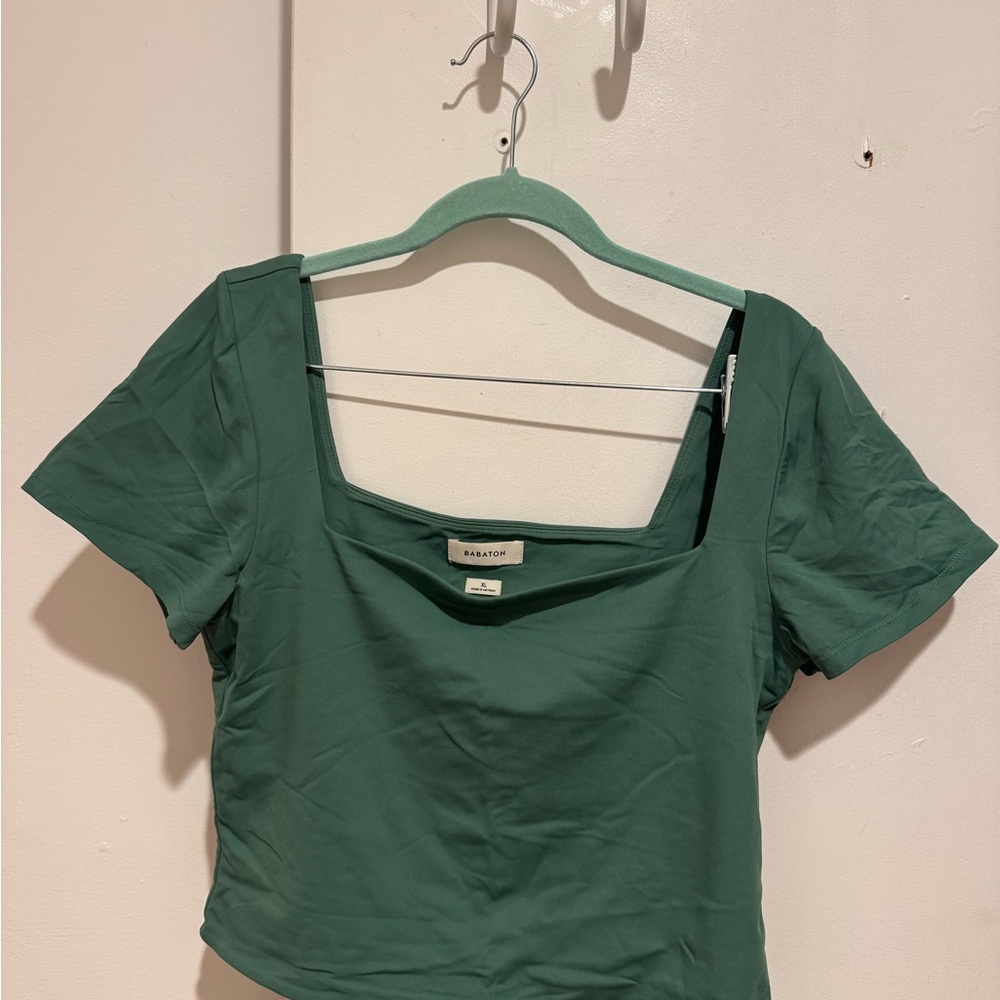 Contour Squareneck Short Sleeve Top